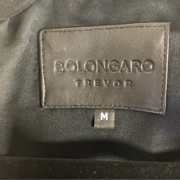 NEW Bolongaro Trevor Black Leather Motorcycle Jacket - Picture 9 of 12